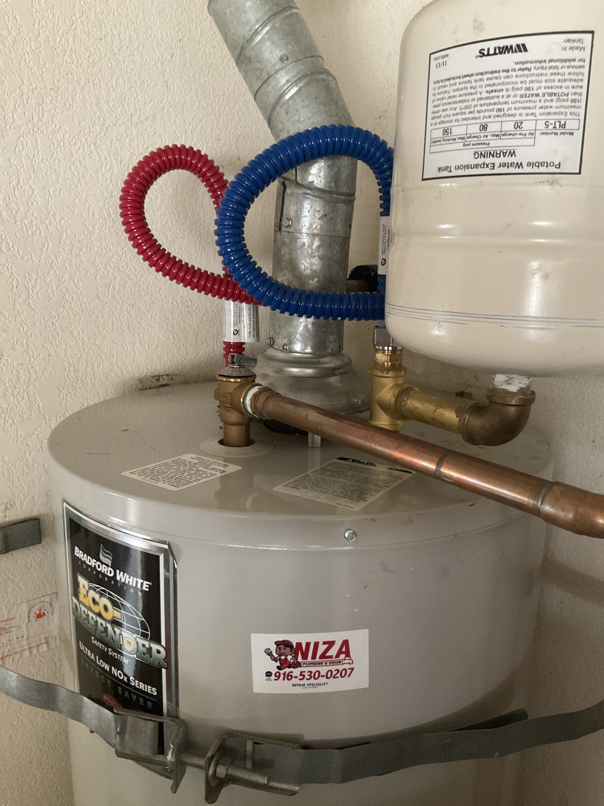 Expansion tank on water heater