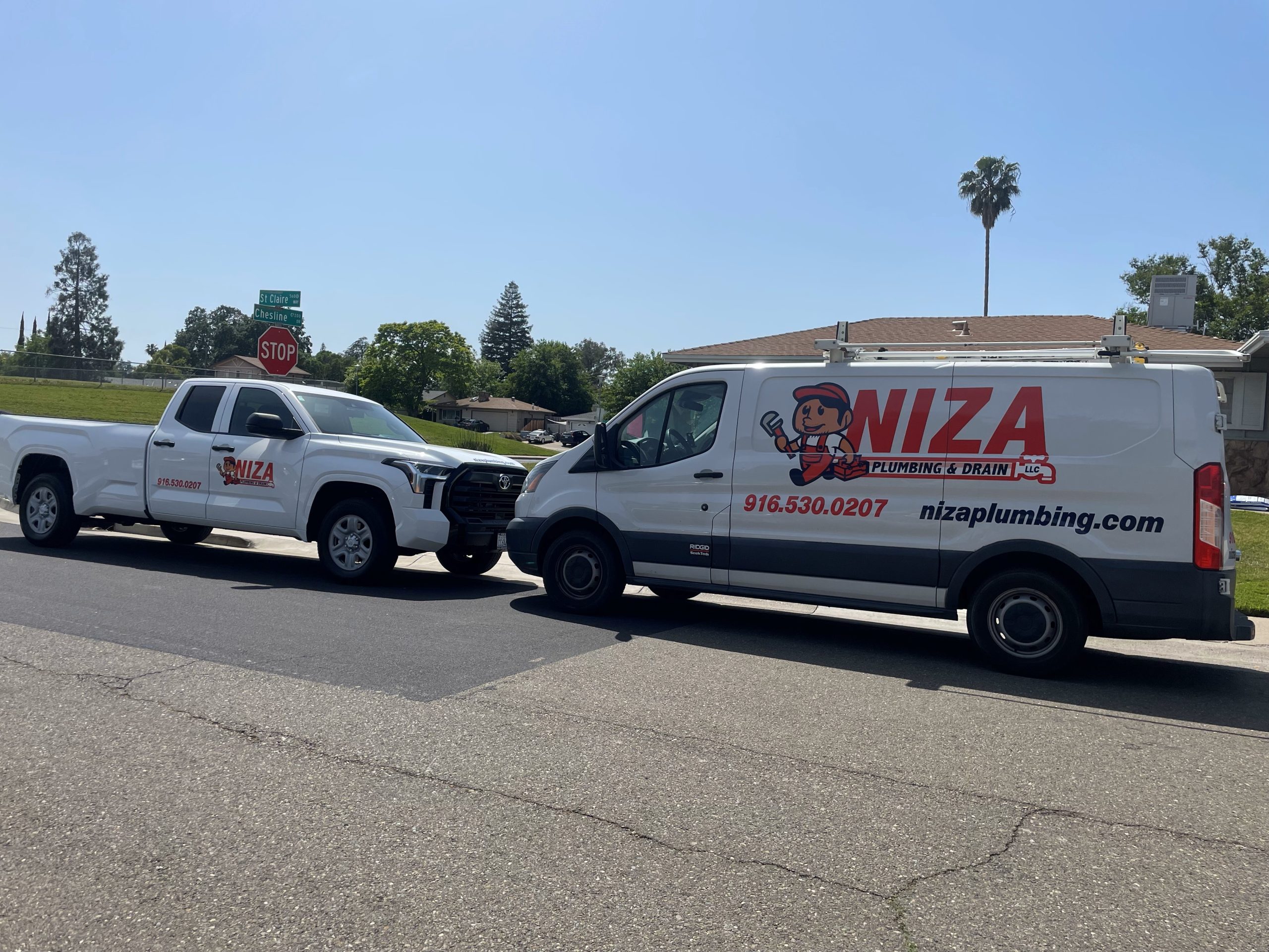 Niza Plumbing truck and van